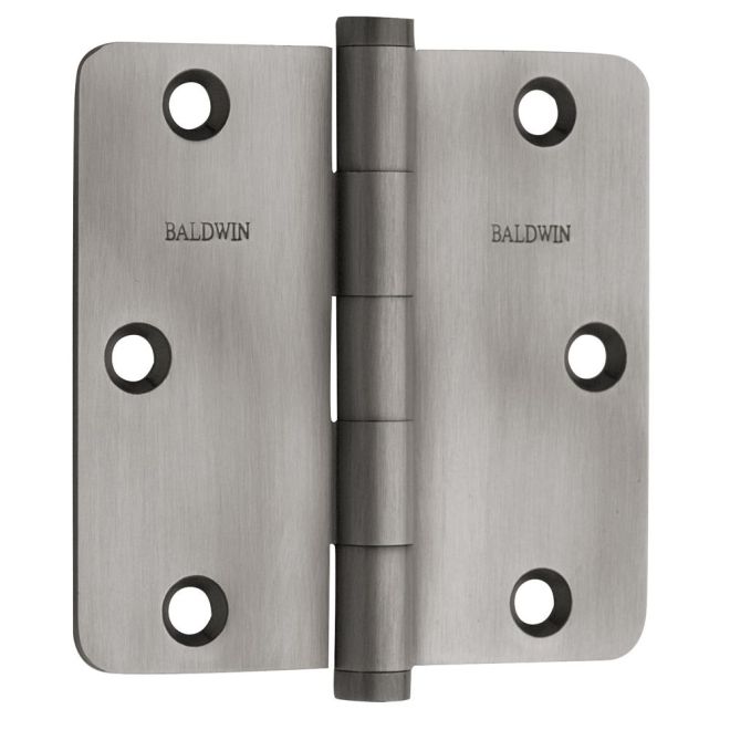 Baldwin 1435I 3-1/2" x 3-1/2" - 1/4" Radius Mortise Hinge