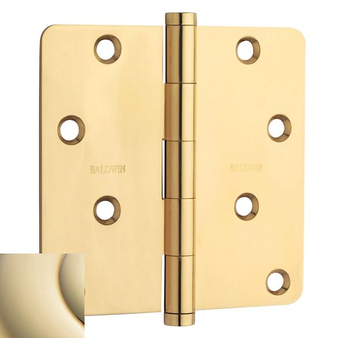Baldwin 1440I 4" x 4" - 1/4" Radius Mortise Hinge