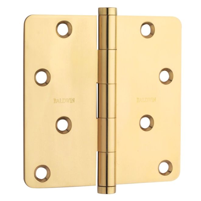 Baldwin 1440I 4" x 4" - 1/4" Radius Mortise Hinge