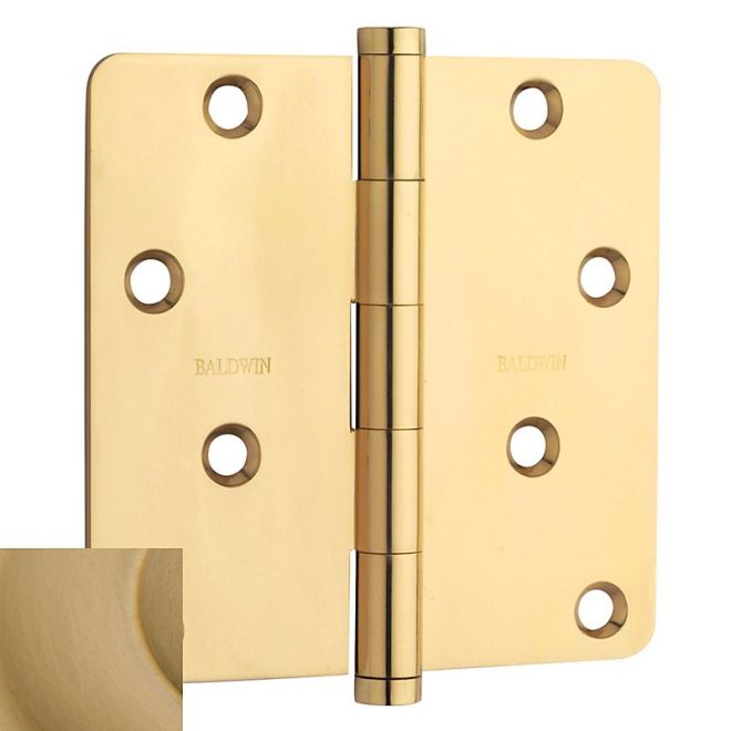 Baldwin 1440I 4" x 4" - 1/4" Radius Mortise Hinge