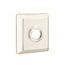 Emtek Transitional Brass Paper Holder - Bar Style With Quincy Rosette