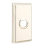 Emtek Transitional Brass Paper Holder - Bar Style With Rectangular Rosette