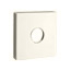 Emtek Transitional Brass Towel Ring With Square Rosette