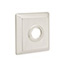 Emtek Transitional Brass Paper Holder - Bar Style With Quincy Rosette