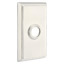 Emtek Transitional Brass Paper Holder - Bar Style With Rectangular Rosette