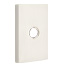Emtek Transitional Brass Towel Ring With Modern Rectangular Rosette