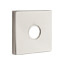 Emtek Transitional Brass Towel Ring With Square Rosette