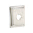 Emtek Transitional Brass Paper Holder - Bar Style With Wilshire Rosette