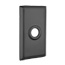 Emtek Transitional Brass Towel Ring With Rectangular Rosette