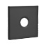 Emtek Transitional Brass Paper Holder - Bar Style With Square Rosette