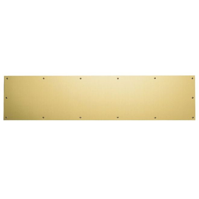 Baldwin 20000030634 Kick Plate 6" x 34" Lifetime Brass Finish - Lifetime Brass - Brass
