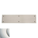 Baldwin 2121140 Push Plate 3" x 12" Beveled Edge Bright Nickel Finish - Bright Nickel - Brass