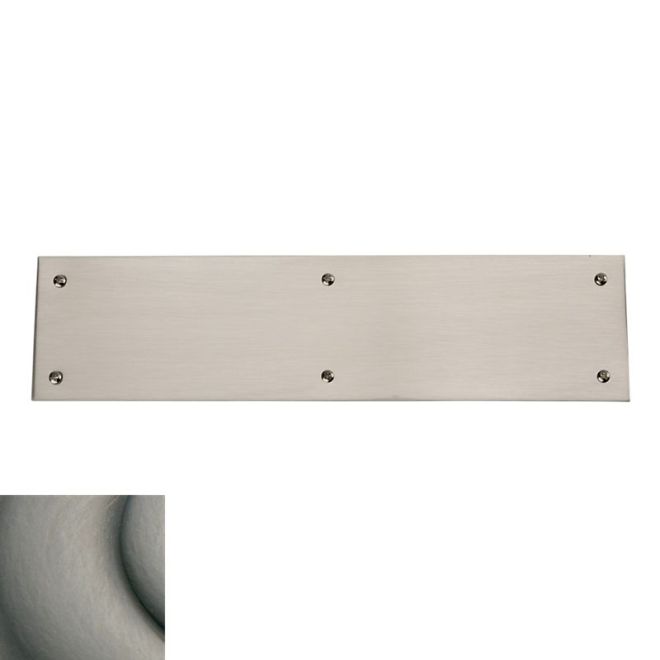 Baldwin 2121151 Push Plate 3" x 12" Beveled Edge Antique Nickel Finish - Antique Nickel - Brass