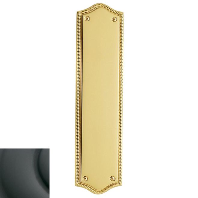 Baldwin 2285102 Push Plate 2-3/4" x 10-7/8" Bristol Oil Rubbed Bronze Finish - Oil Rubbed Bronze - Brass