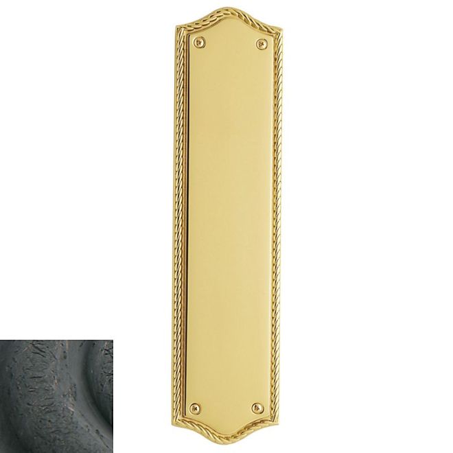 Baldwin 2285402 Push Plate 2-3/4" x 10-7/8" Bristol Distressed Oil Rubbed Bronze Finish - Distressed Oil Rubbed Bronze - Brass