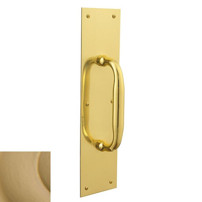 Baldwin 2335033 Pull Plate 3-1/2" x 15" Vintage Brass Finish - Vintage Brass - Brass