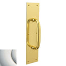 Baldwin 2335140 Pull Plate 3-1/2" x 15" Bright Nickel Finish - Bright Nickel - Brass