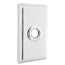 Emtek Transitional Brass Paper Holder - Bar Style With Rectangular Rosette