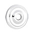Emtek Transitional Brass Towel Ring With Small Regular Rosette