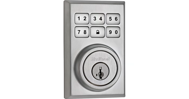 CP910CNTZW500 Clear Pack Z-Wave Enabled Contemporary Smartcode Deadbolt with Z-Wave 500 Chipset with RCAL Latch and RCS Strike