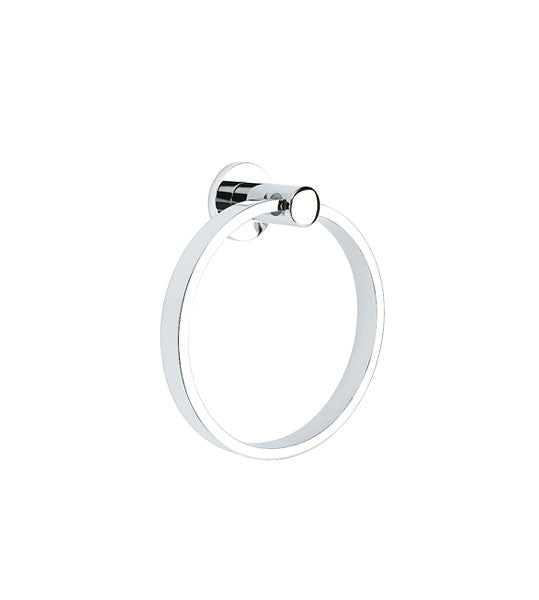Emtek Modern Brass Towel Ring With Urban Modern Rosette