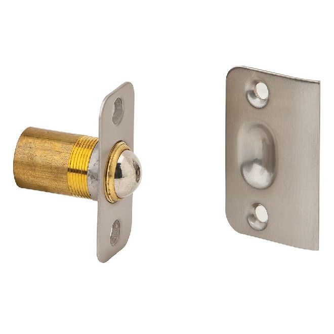 Ives 349B15 Solid Brass Round Corner Ball Catch Satin Nickel Finish - Satin Nickel - NA
