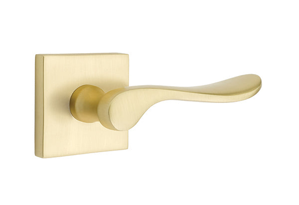 EMTEK Luzern Lever with Square  Rosette