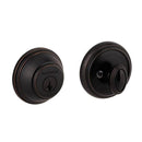 Baldwin Prestige 380RDB11PS Round Single Cylinder Deadbolt with RCAL Latch; RCS Strike; and Smart Key Venetian Bronze Finish - NA - NA