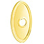 Emtek Transitional Brass Paper Holder - Bar Style With Oval Rosette