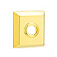 Emtek Transitional Brass Towel Ring With Quincy Rosette