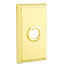 Emtek Transitional Brass Towel Bar With Rectangular Rosette