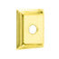 Emtek Transitional Brass Towel Ring With Wilshire Rosette