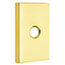 Emtek Modern Brass Towel Ring With Modern Rectangular Rosette