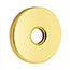 Emtek Modern Brass Towel Bar With Modern  Small Disc