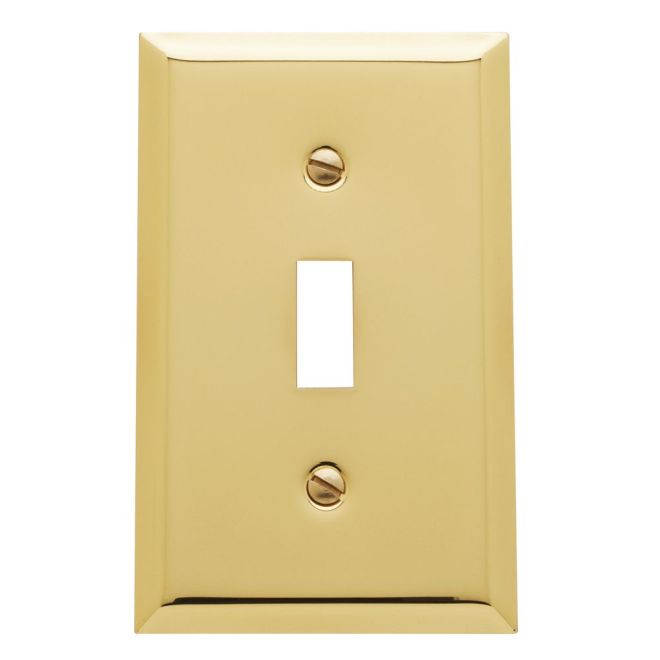Baldwin 4751 Single Toggle Beveled Switch Plate
