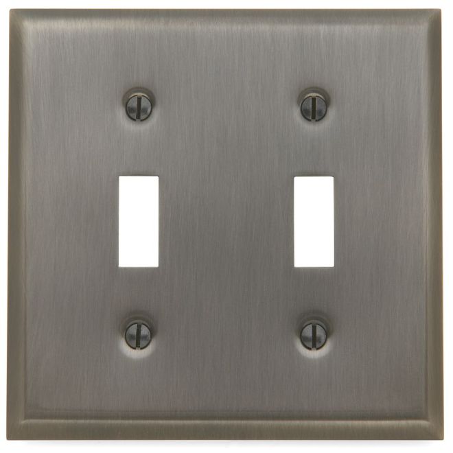 Baldwin 4761 Double Toggle Beveled Switch Plate