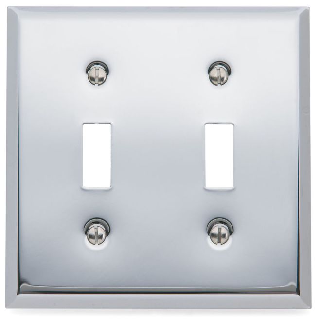 Baldwin 4761 Double Toggle Beveled Switch Plate