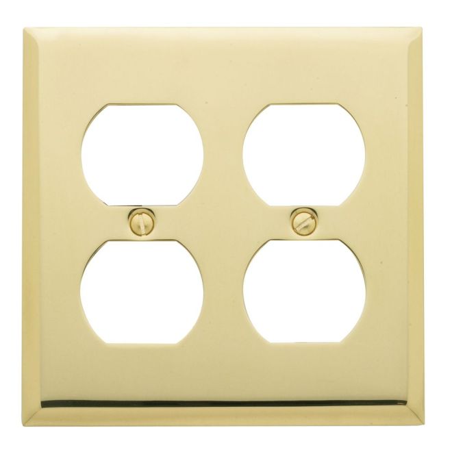Baldwin 4771 Double Outlet Beveled Switch Plate