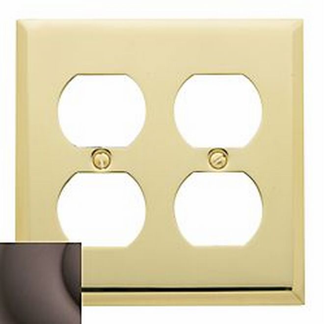 Baldwin 4771 Double Outlet Beveled Switch Plate