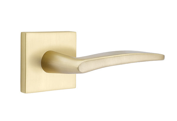 EMTEK Poseidon Lever with Square  Rosette