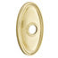Emtek Transitional Brass Paper Holder - Bar Style With Oval Rosette