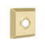 Emtek Transitional Brass Towel Ring With Quincy Rosette