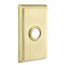 Emtek Transitional Brass Towel Ring With Rectangular Rosette