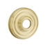 Emtek Transitional Brass Towel Ring With Small Regular Rosette