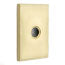 Emtek Modern Brass Paper Holder - Bar Style  With Modern Rectangular Rosette