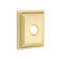 Emtek Transitional Brass Towel Ring With Wilshire Rosette