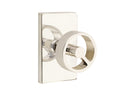 Emtek  Spoke Knob Concealed Fastener with Modern Rectangular Rosette
