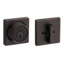 Kwikset 660SQT Single Cylinder Square Deadbolt SmartKey with RCAL Latch and RCS Strike