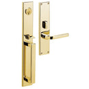 Baldwin 6976031LFD Minneapolis Left Hand Full Dummy Mortise Lock Trim Blank Plates Unlacquered Brass Finish - Left Hand - NA