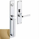 Baldwin 6976033LFD Minneapolis Left Hand Full Dummy Mortise Lock Trim Blank Plates Vintage Brass Finish - Left Hand - NA